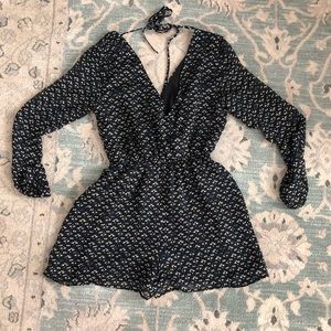 BCBG Long Sleeve Romper